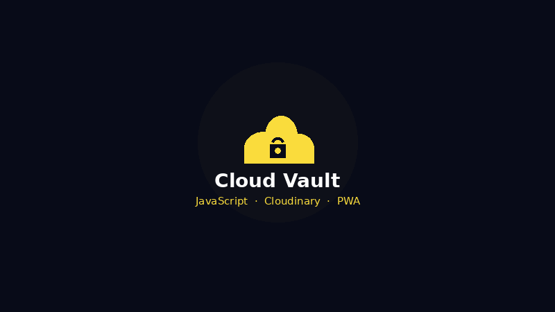 Cloud Vault personal storage PWA